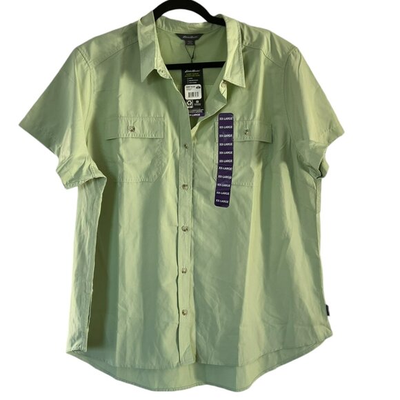 Women’s NWT Eddie Bauer Short Sleeve Adventure Top Size XXL - Picture 2 of 5